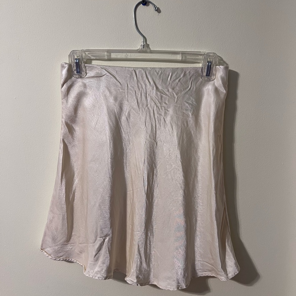 H&M Cream A-Line Skirt